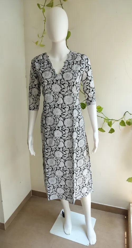 Cotton Flex Kurti - Kalamkari Print 2